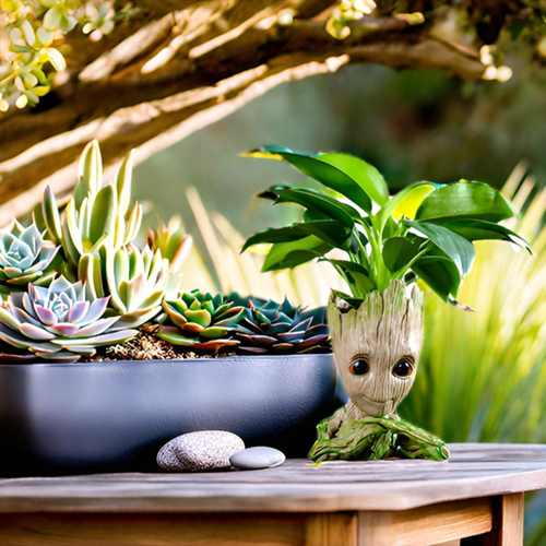 Maceta Decorativa Arbolito 14 cm